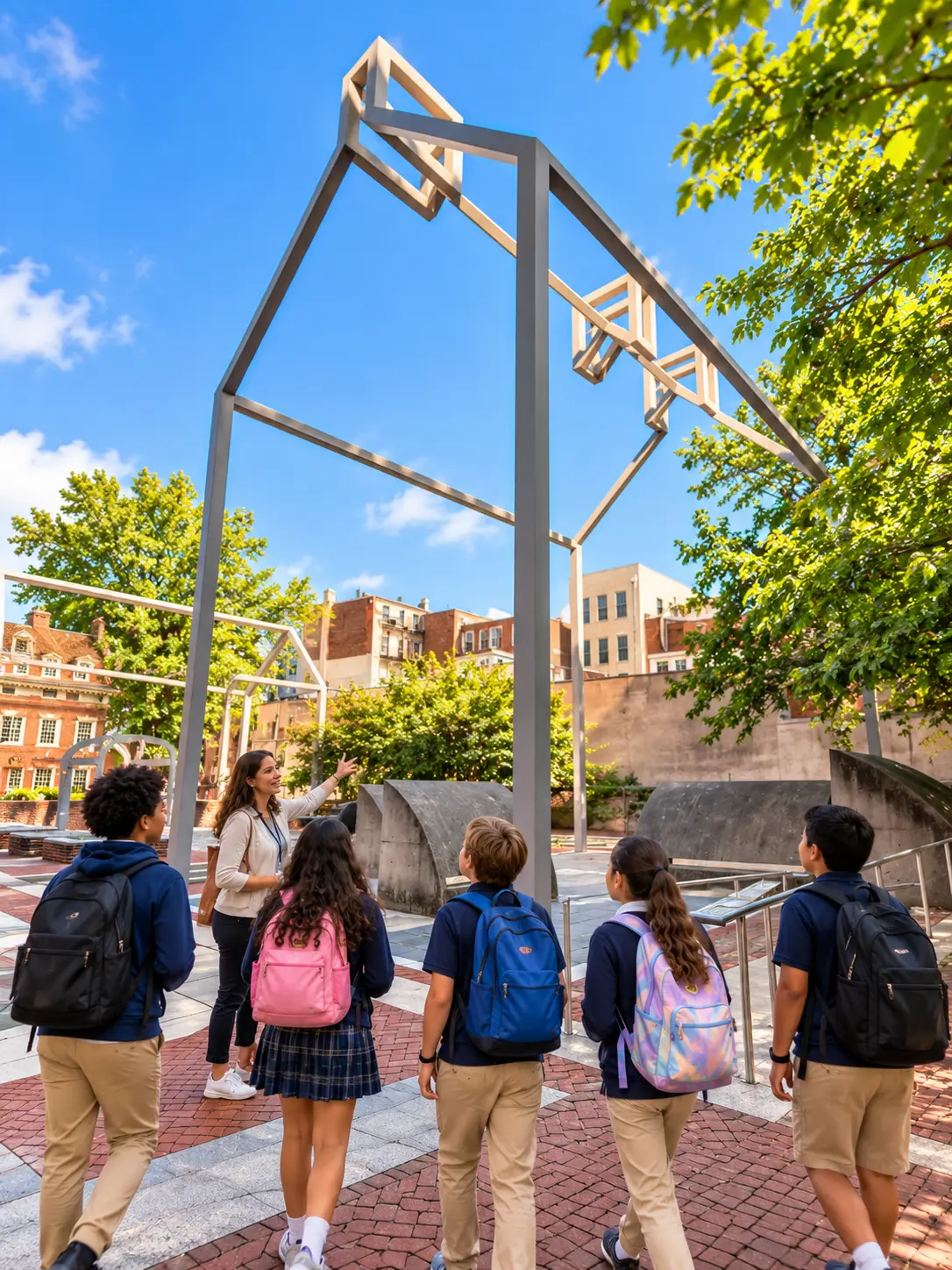 School Tour at the Steel House Monument